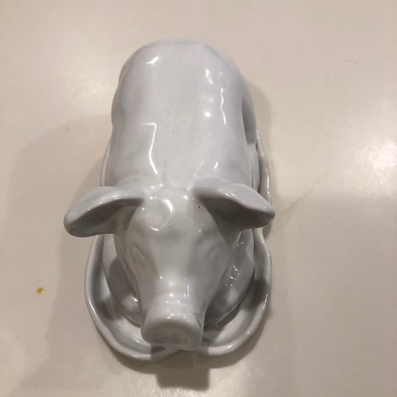 Pottery Barn Dining Pottery Barn Pig Butter Dish Poshmark